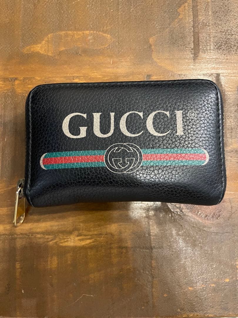 GUCCI 黒 レザー ケース 極美品