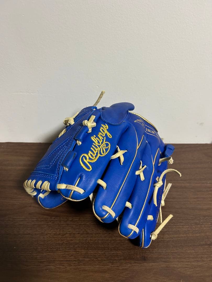 Rawlings-ローリングス　ブルー×ゴールド　軟式投手用