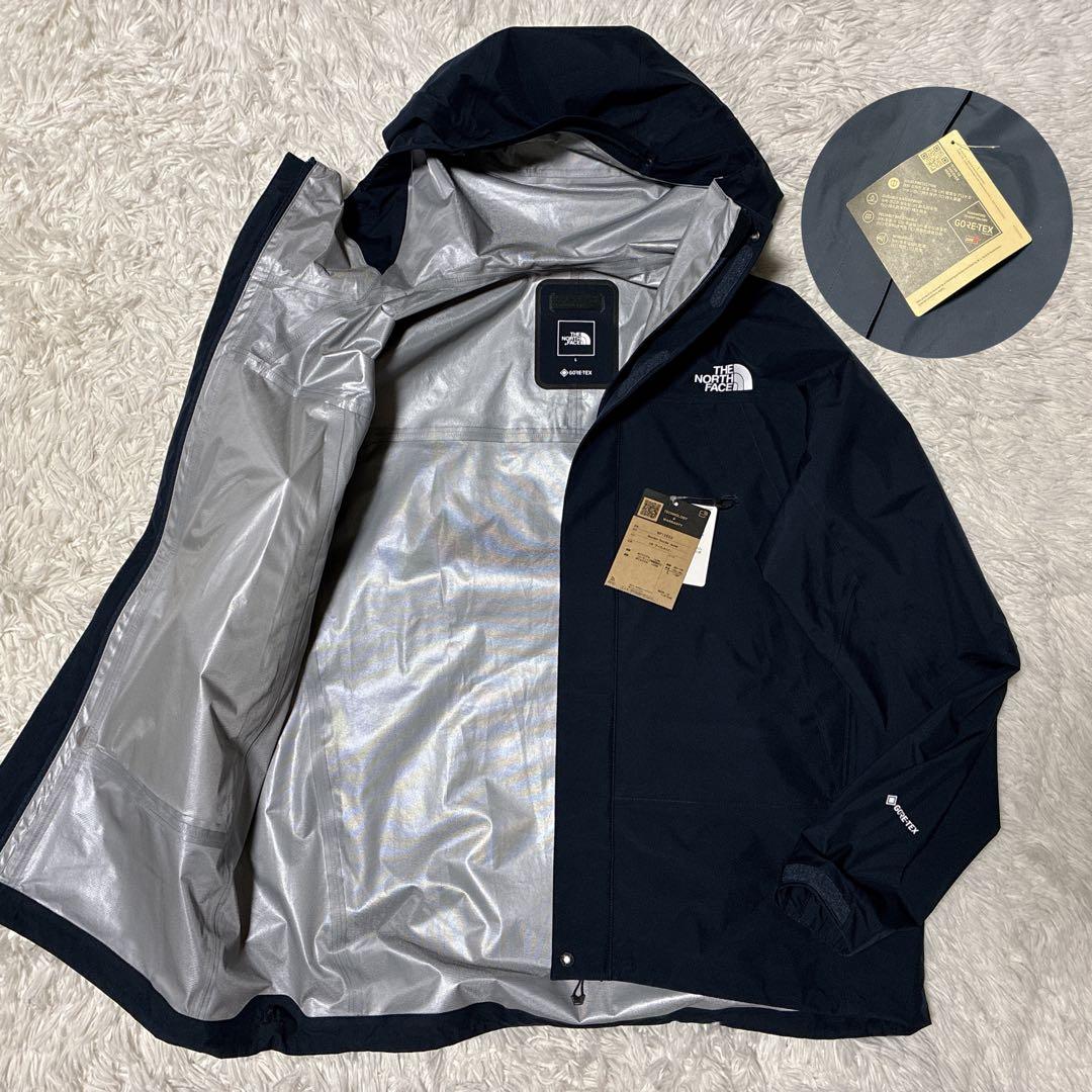 未使用タグ付/L⭐️ノースフェイス マウンテンパーカー　ゴアテックス　ネイビー