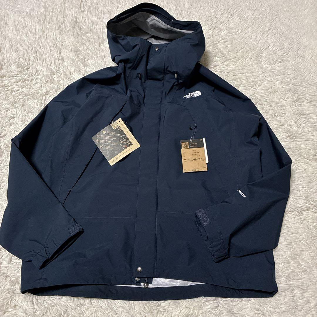 未使用タグ付/L⭐️ノースフェイス マウンテンパーカー　ゴアテックス　ネイビー