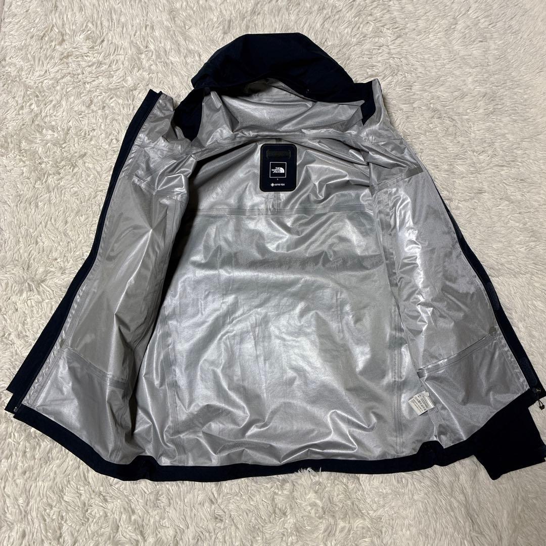 未使用タグ付/L⭐️ノースフェイス マウンテンパーカー　ゴアテックス　ネイビー