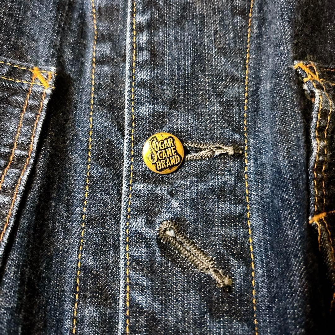 極稀少 シュガーケーン　デニム　ベスト　ジレ　レイルウェイズ 38
