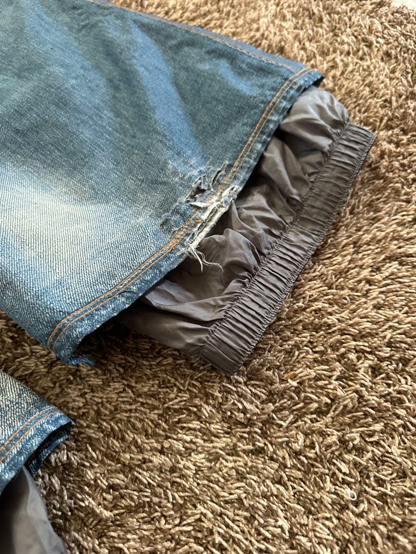 BURTON x GORE-TEX デニムクラッシュ加工パンツ Lサイズ ak