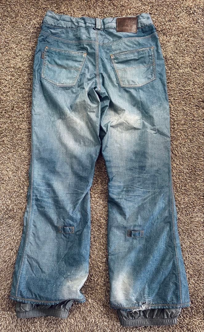 BURTON x GORE-TEX デニムクラッシュ加工パンツ Lサイズ ak
