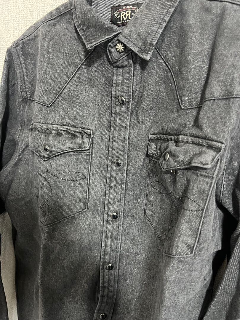 【美品】RRL ダブルアールエル デニムシャツ