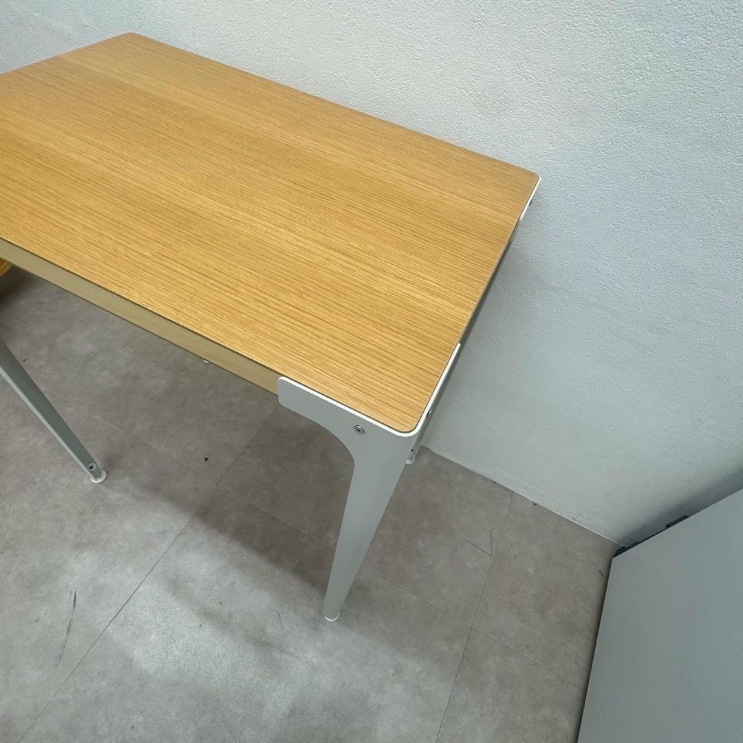 無印良品 MUJI スチール脚木製デスク オーク突板 中古品 nk01