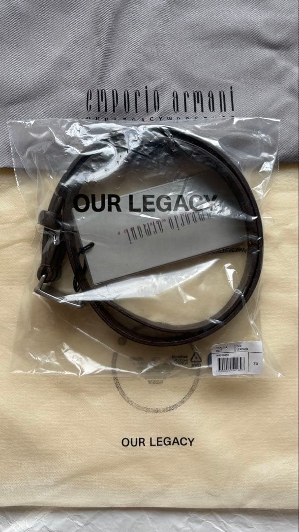 ourlegacy × ARMANI TRACCIA BELT サイズ70