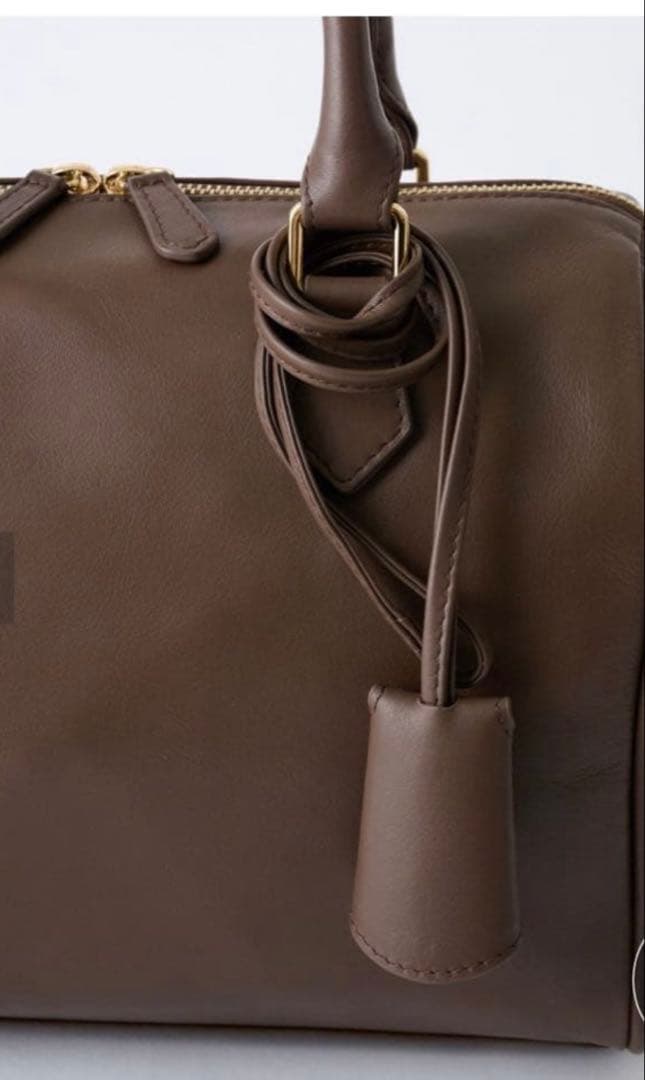 sorWhim Gazetteクロシェットボストンバック茶