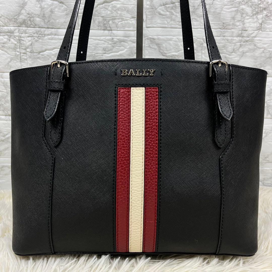 【極美品/現行近】BALLY トートバッグ ビジネス トレスポ レザー ブラック