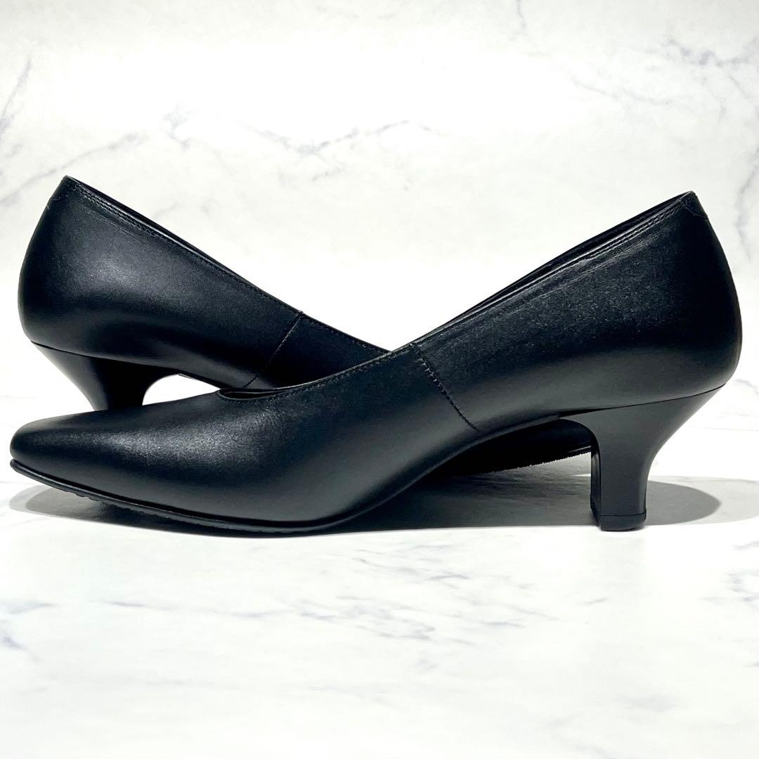 未使用級☆ワコール サクセスウォーク スクエアトゥ 5cmヒールパンプス 24D