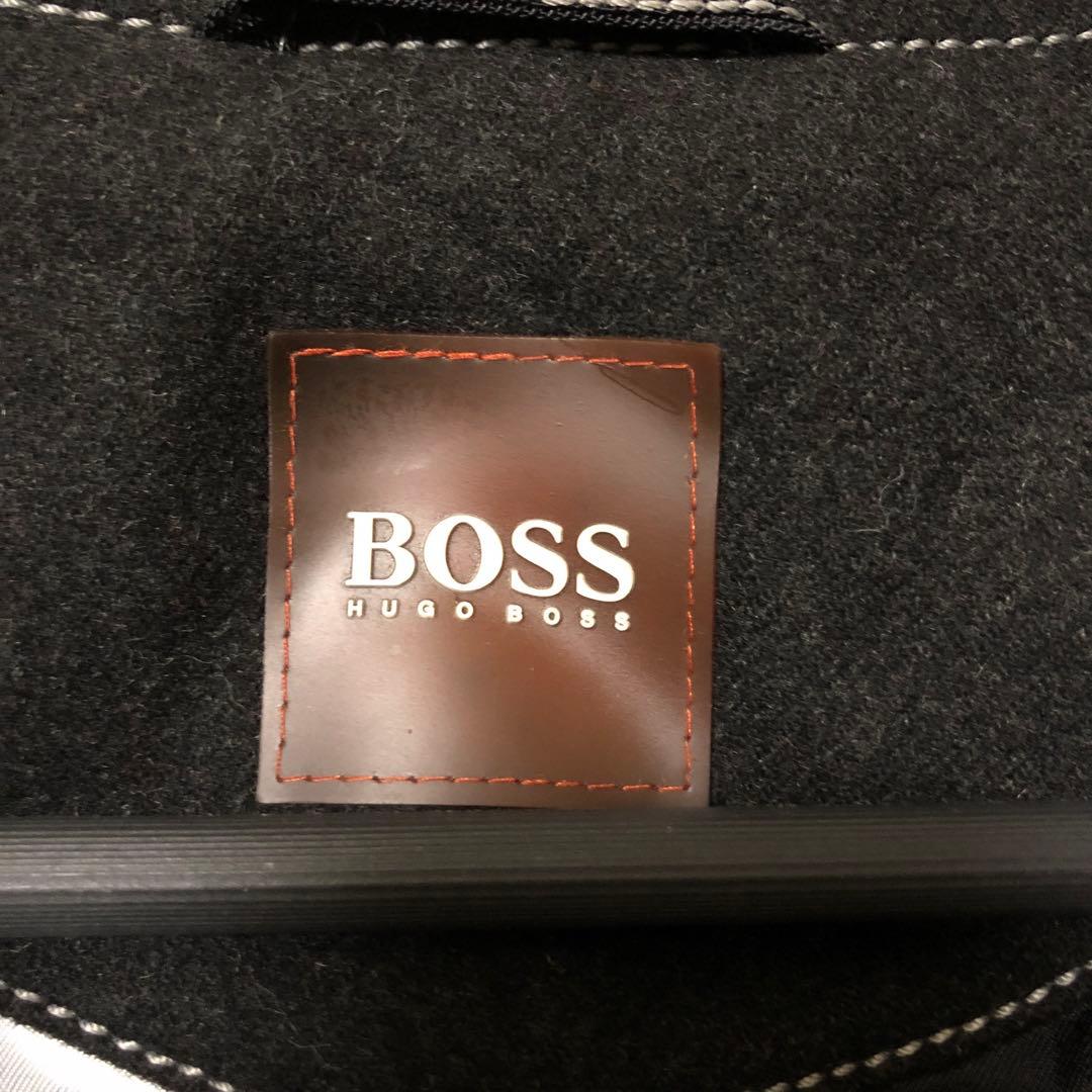 HUGO BOSS シングルライダースジャケット ブラック