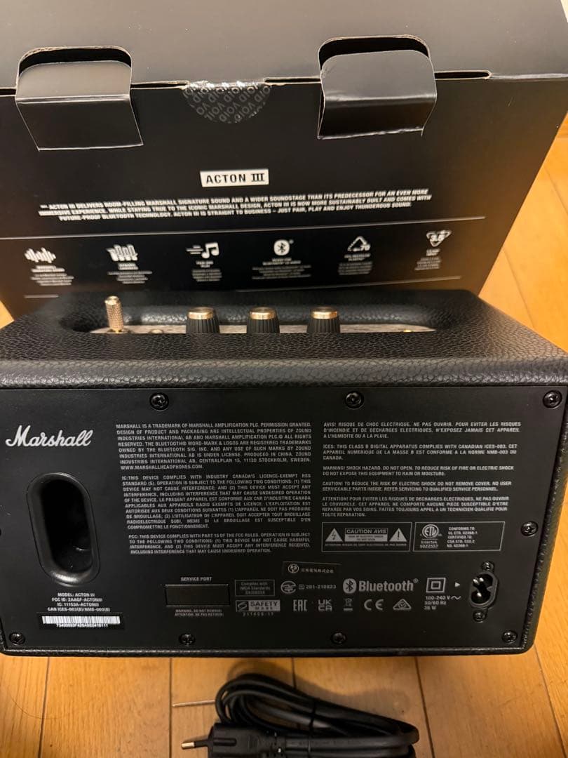 Marshall ACTON III ワイヤレススピーカー ブラック 国内正規品