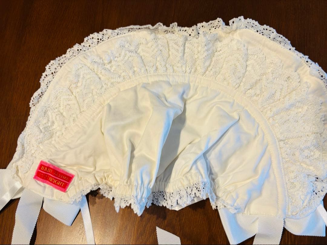 ベイビーザスターズシャインブライト　ハーフボンネット　ホワイト