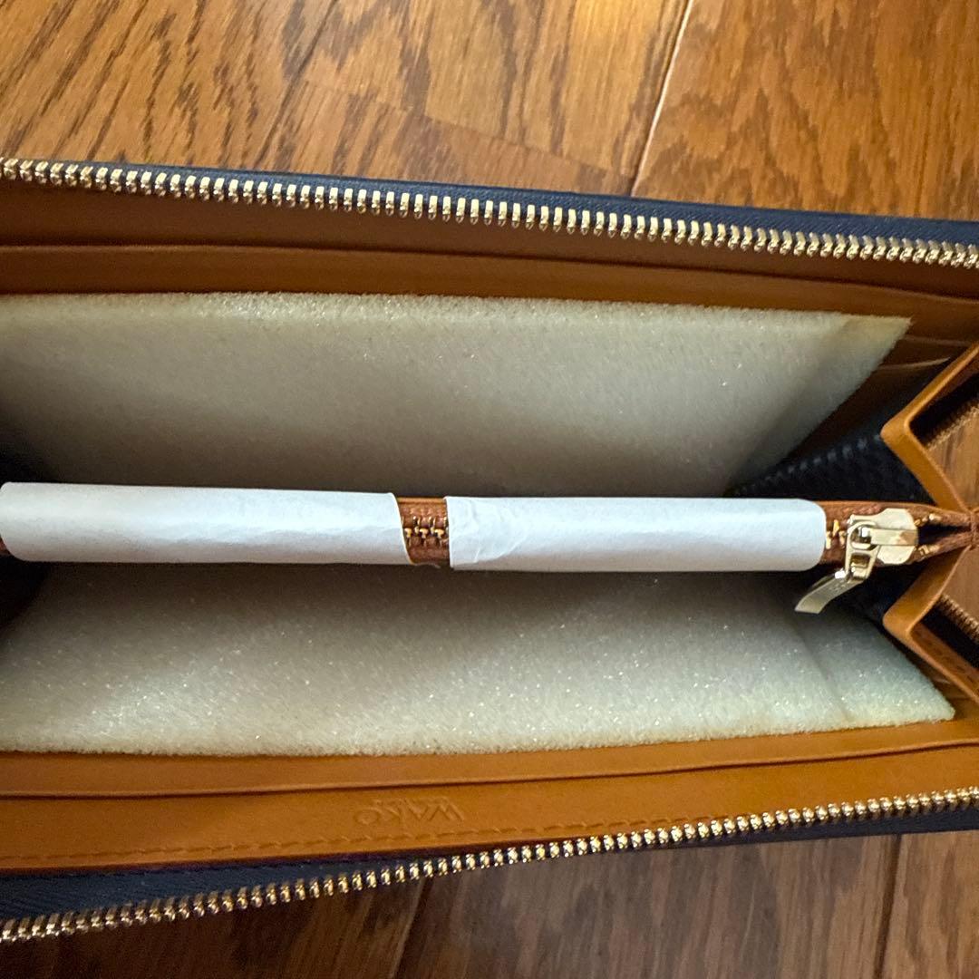 WAKO ネイビー 長財布