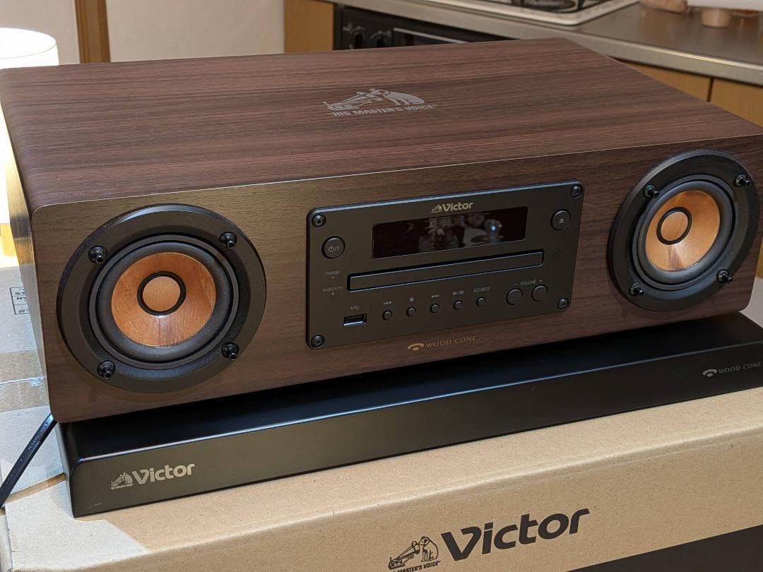 美品 Victor WOOD CONE EX-D6 純正オーディオボード付き