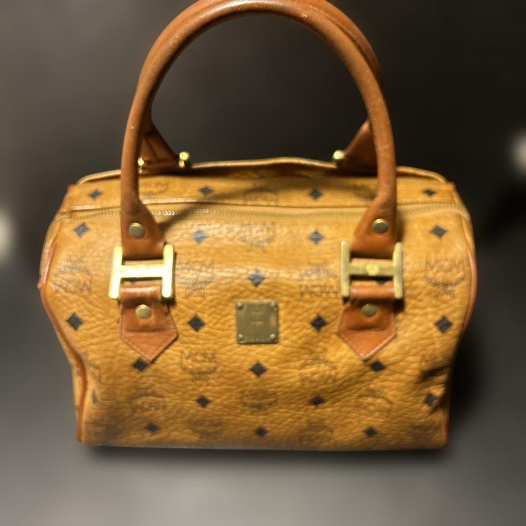 MCM レザーボストンバッグ 中型