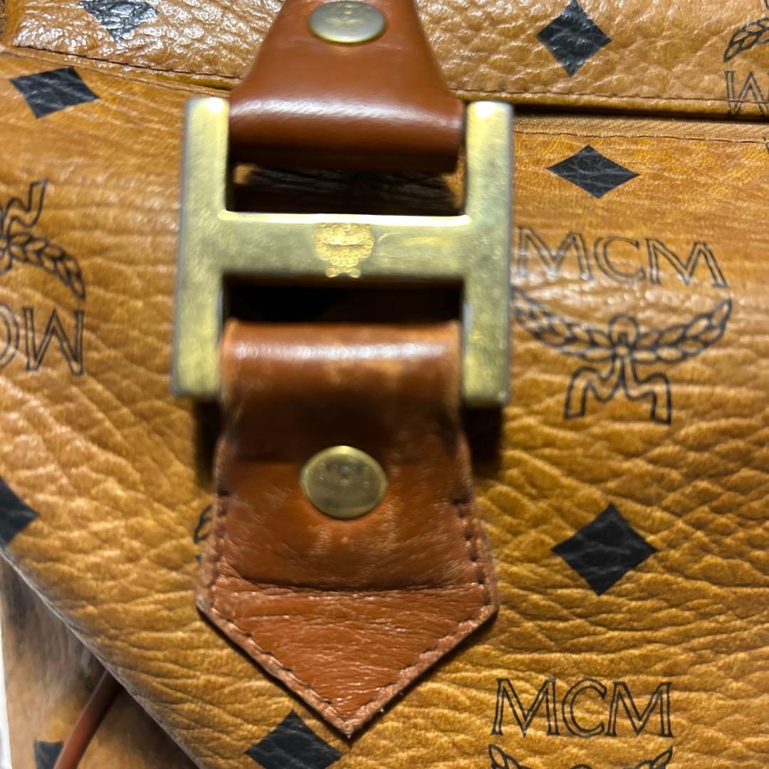 MCM レザーボストンバッグ 中型