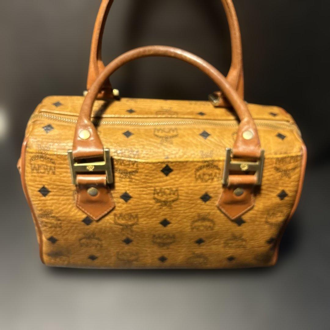 MCM レザーボストンバッグ 中型