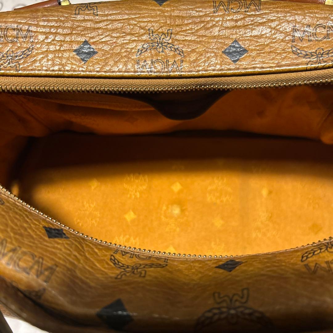 MCM レザーボストンバッグ 中型