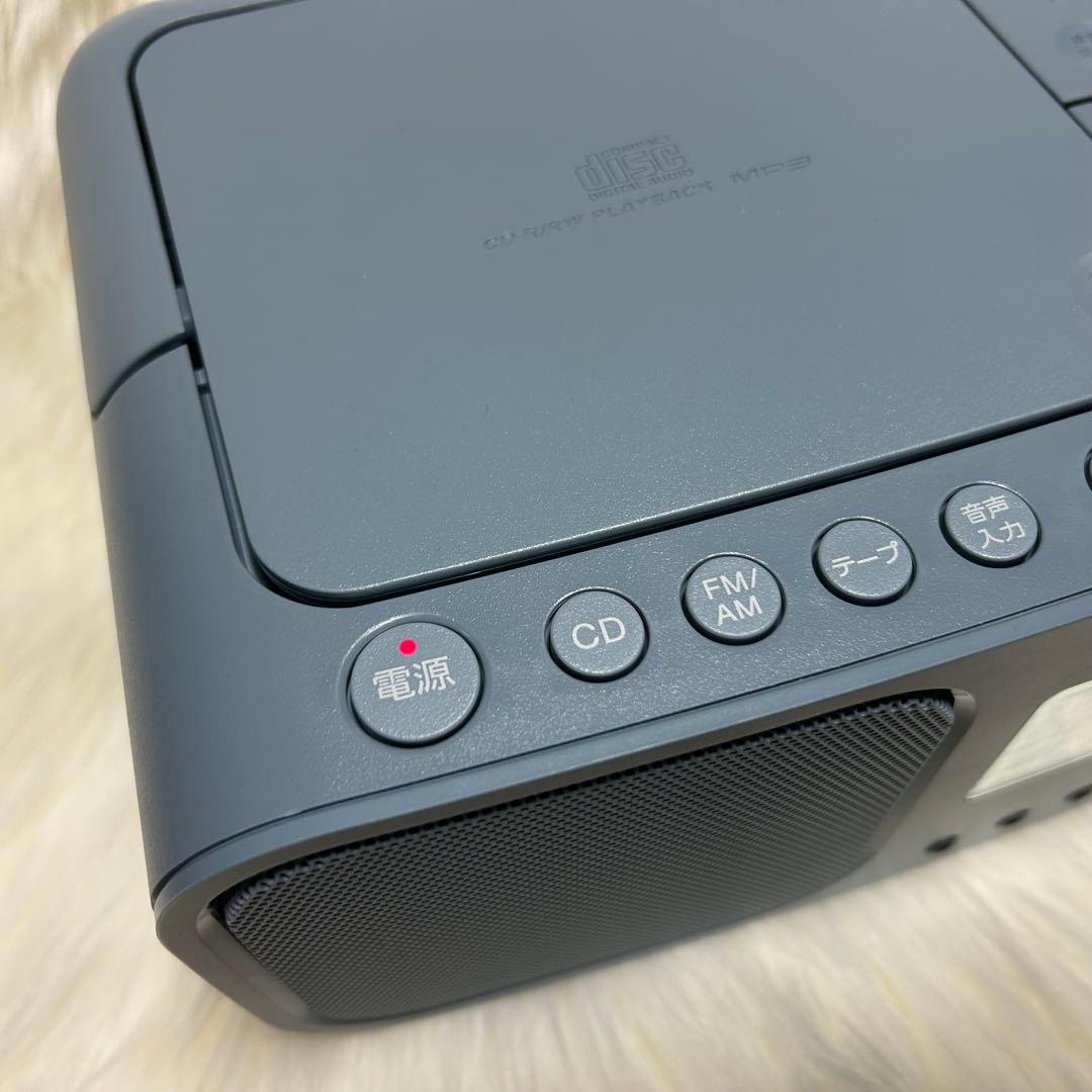 SONY CFD-S401 CDラジオカセットレコーダー　ブルーグレー
