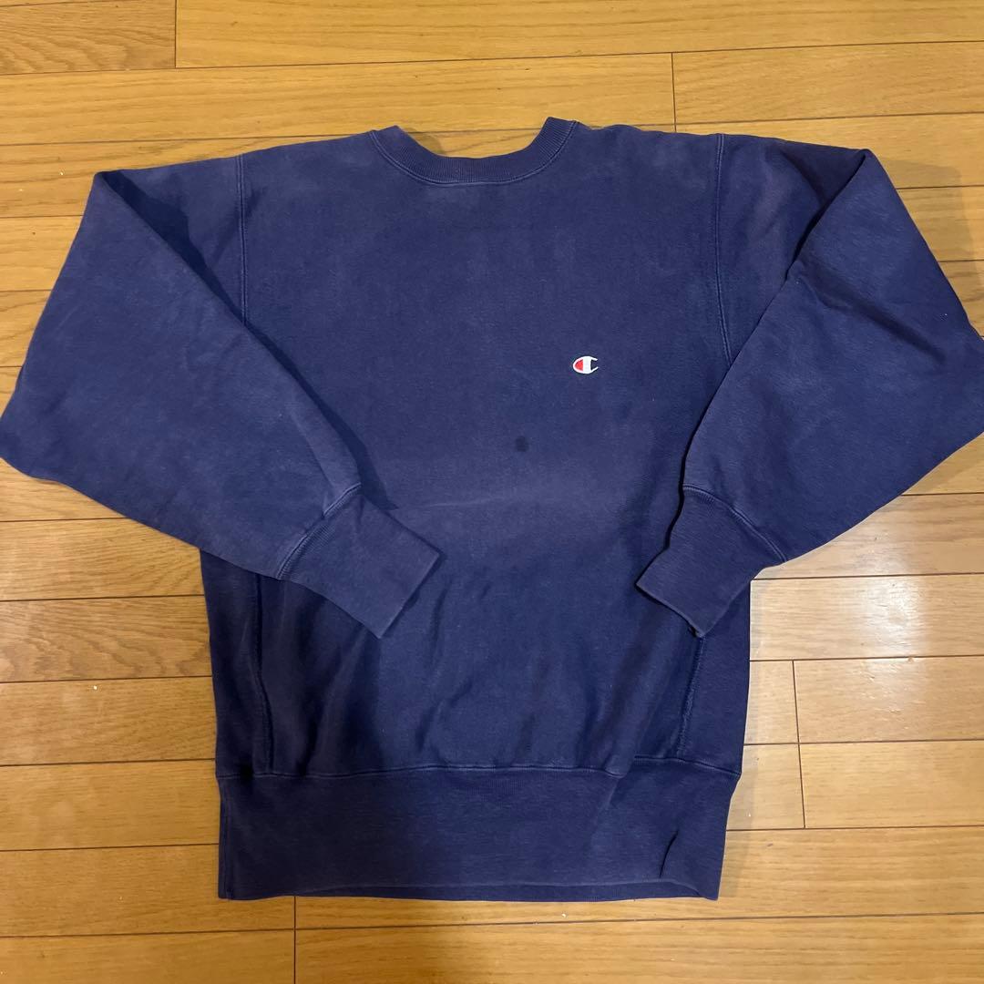 90s USA製 Champion リバースウィーブ L パープル 刺繍タグ