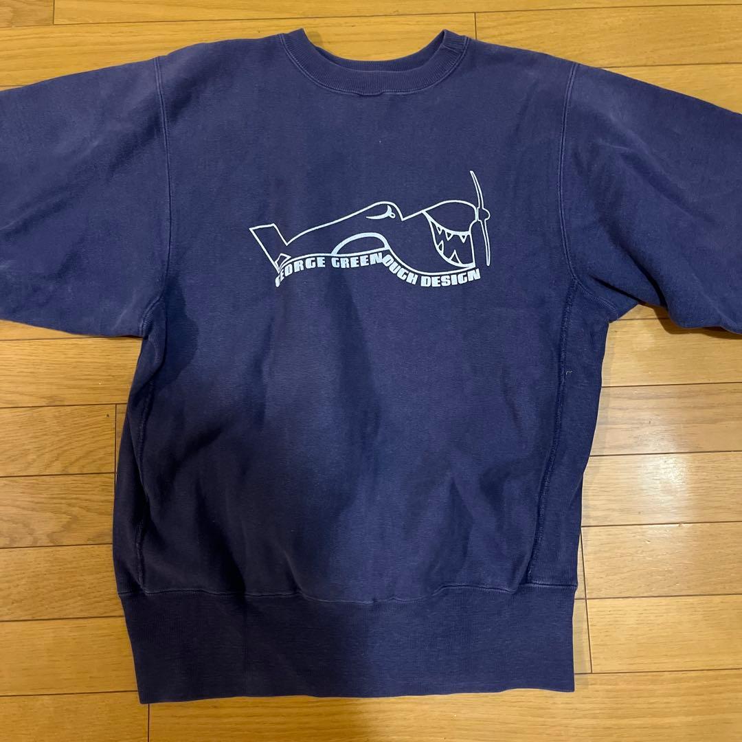 90s USA製 Champion リバースウィーブ L パープル 刺繍タグ