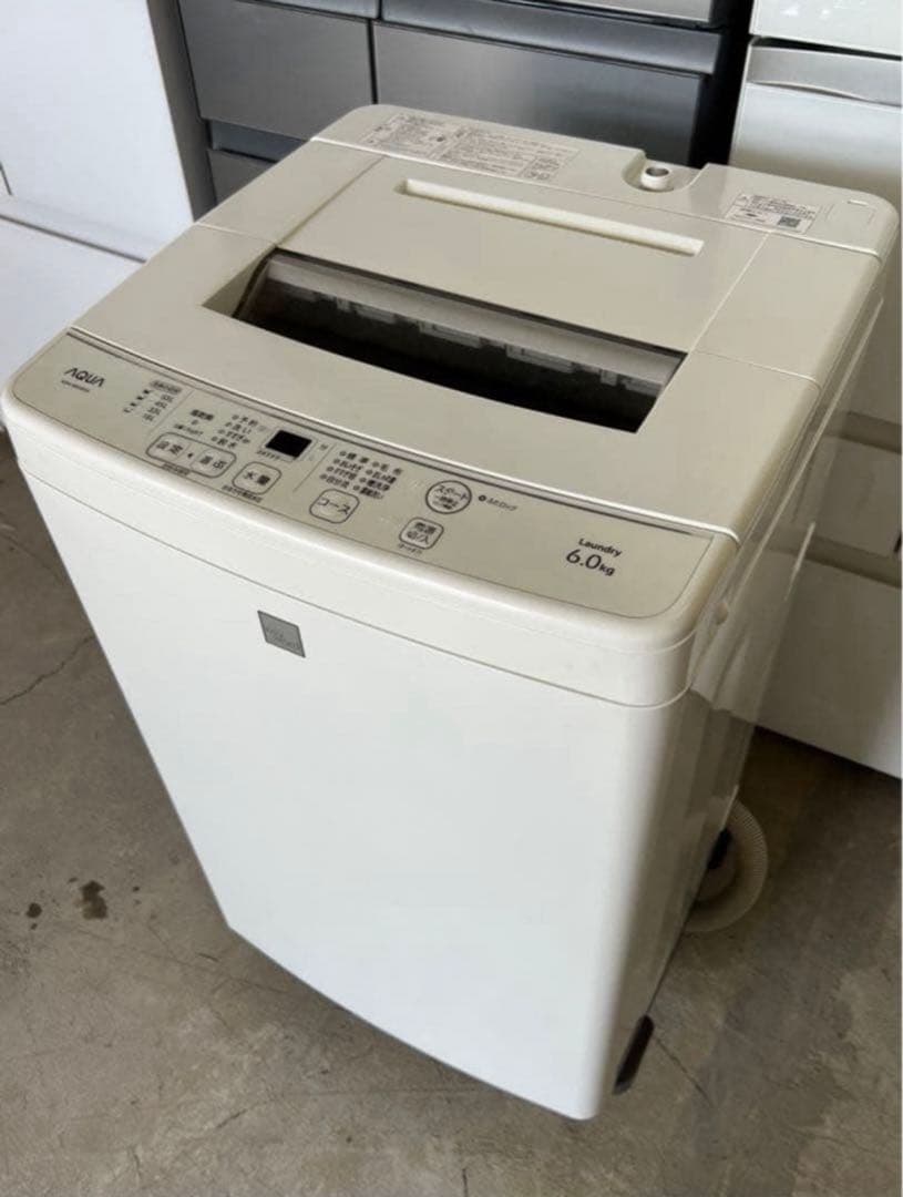 2017年式 6kg AQUA 洗濯機 AQW-S6E5