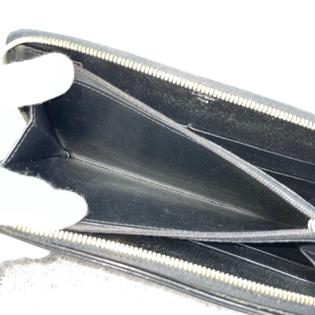 Cartier　カルティエ　長財布　黒　ブラック　レザー　ラウンドファスナー