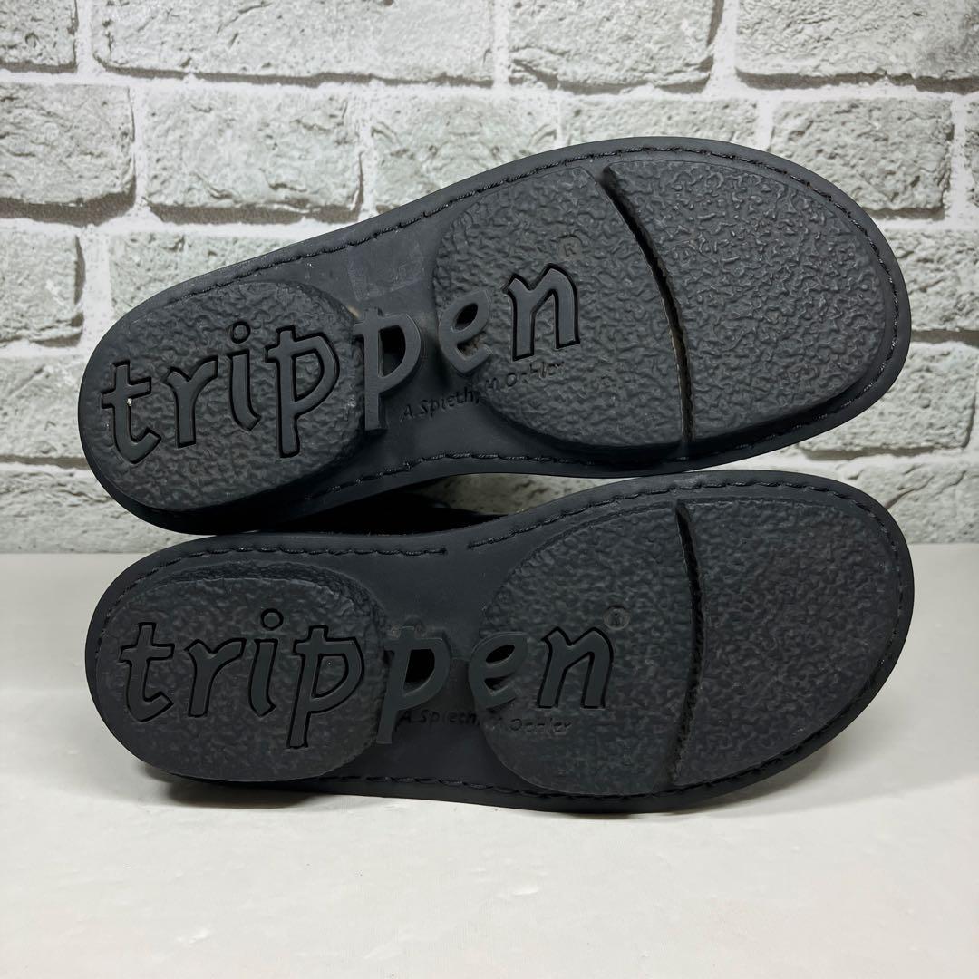 【極美品】Trippen ブーツ Deer サイズ36 サイドジップ 黒 レザー