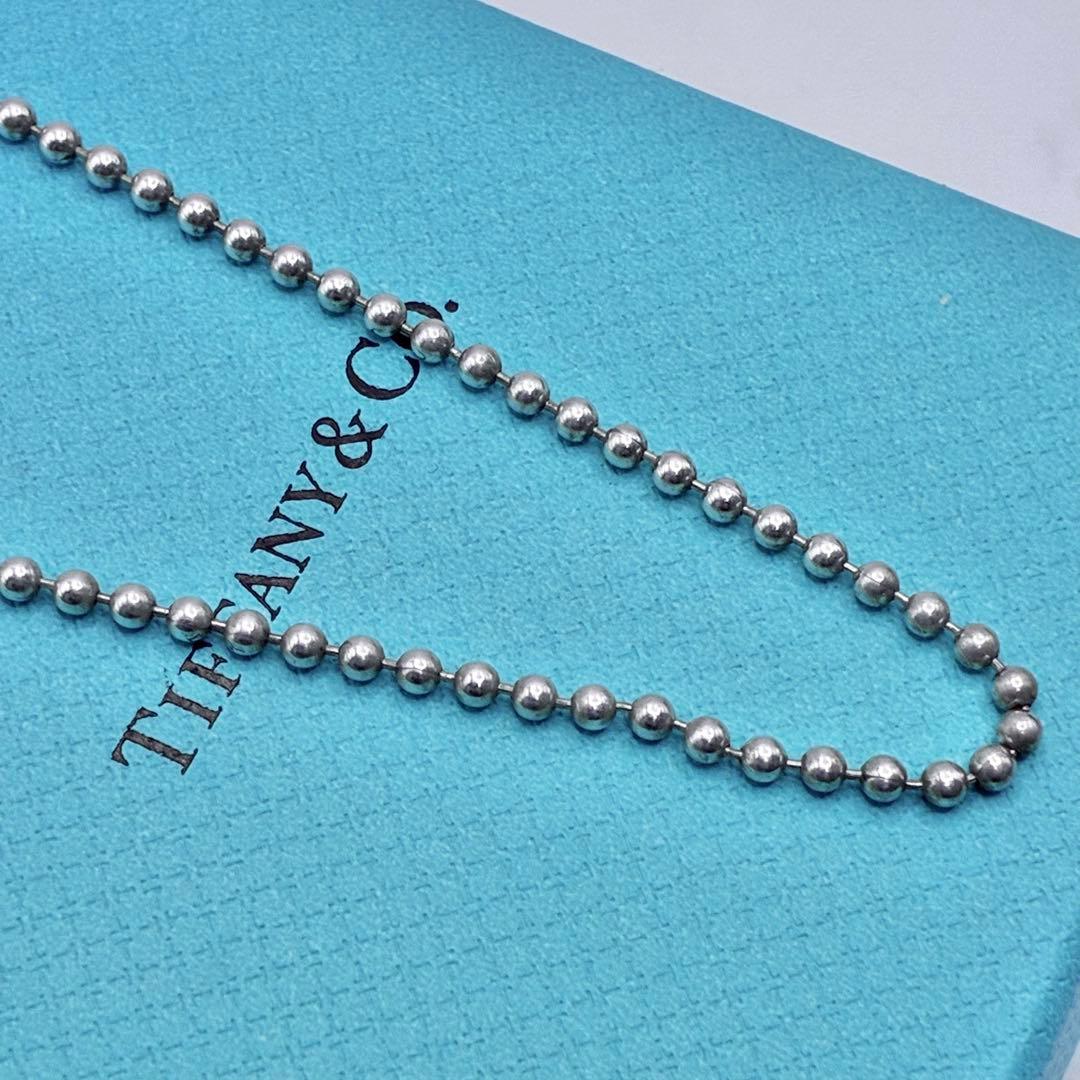 ティファニー　約86cm　ロングボールチェーン　ネックレス　シルバー　美品