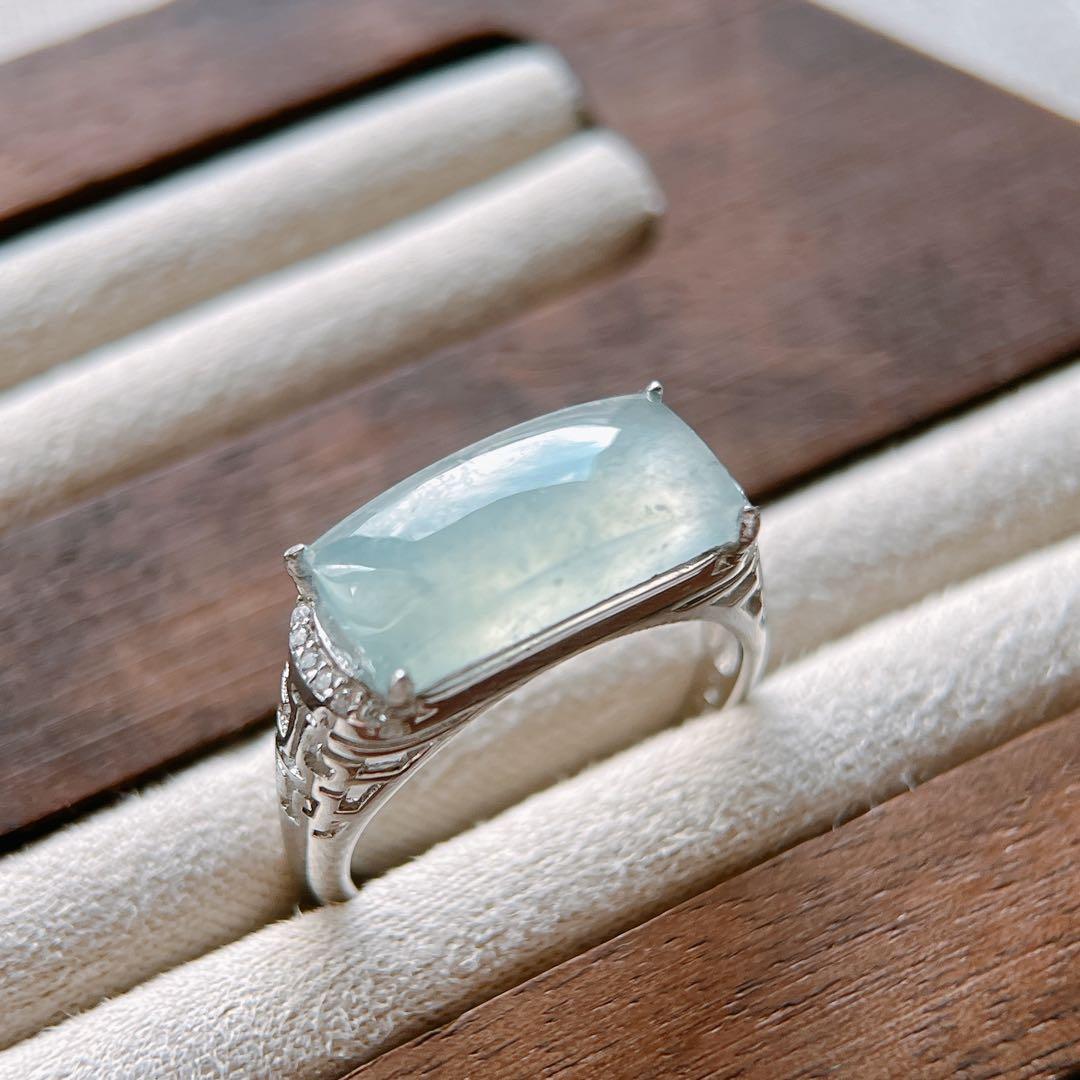 ミャンマー産天然本翡翠 リング シルバー925