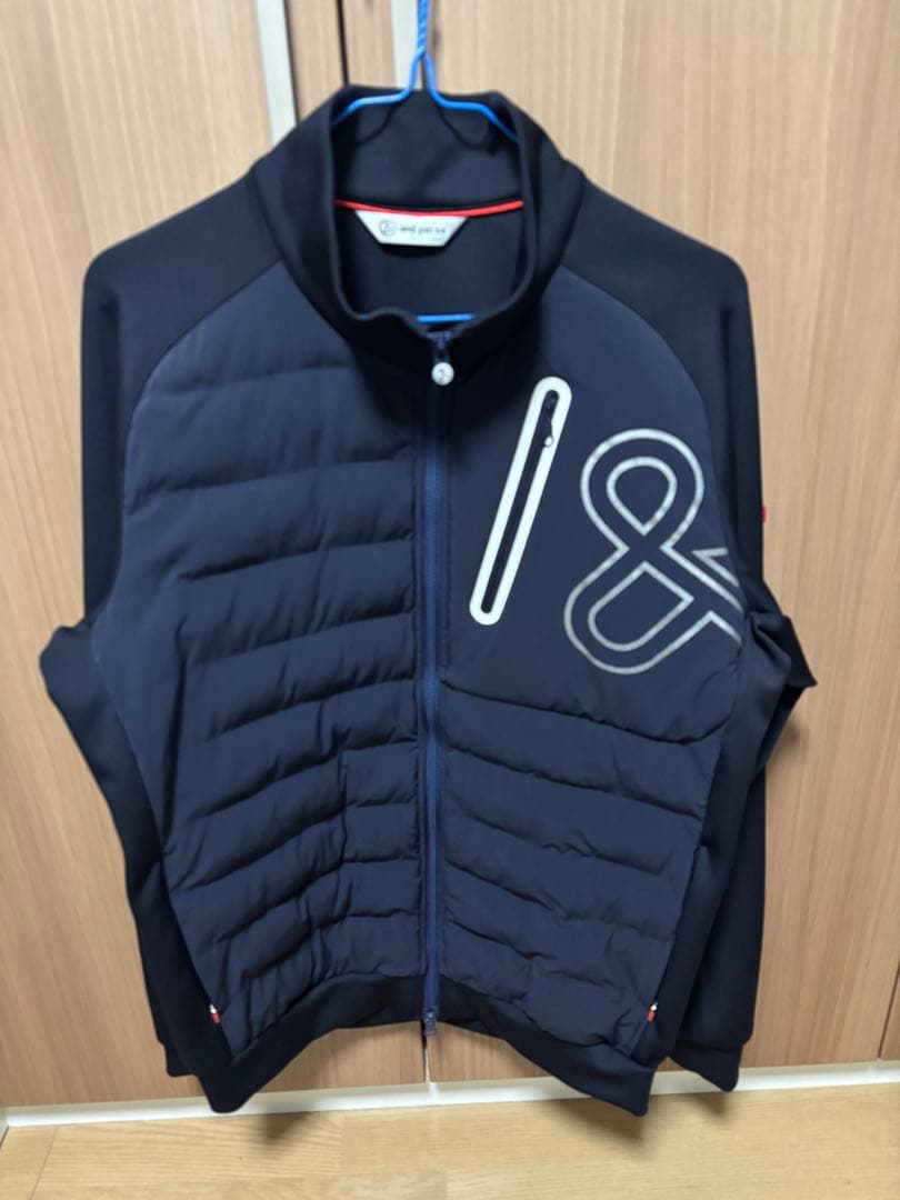 and per se アンパスィ 中綿ジャケット L ネイビー ゴルフ 防寒
