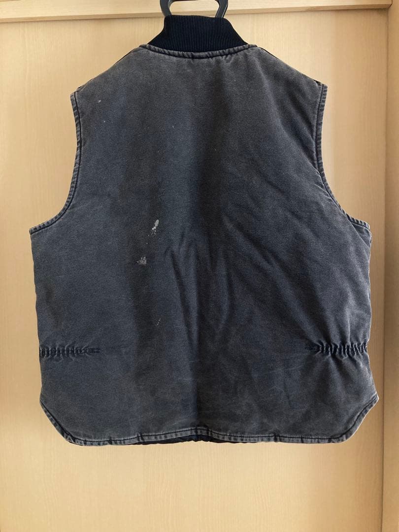 Carhartt カーハート　ダックベスト　ブラック　フェード　XL
