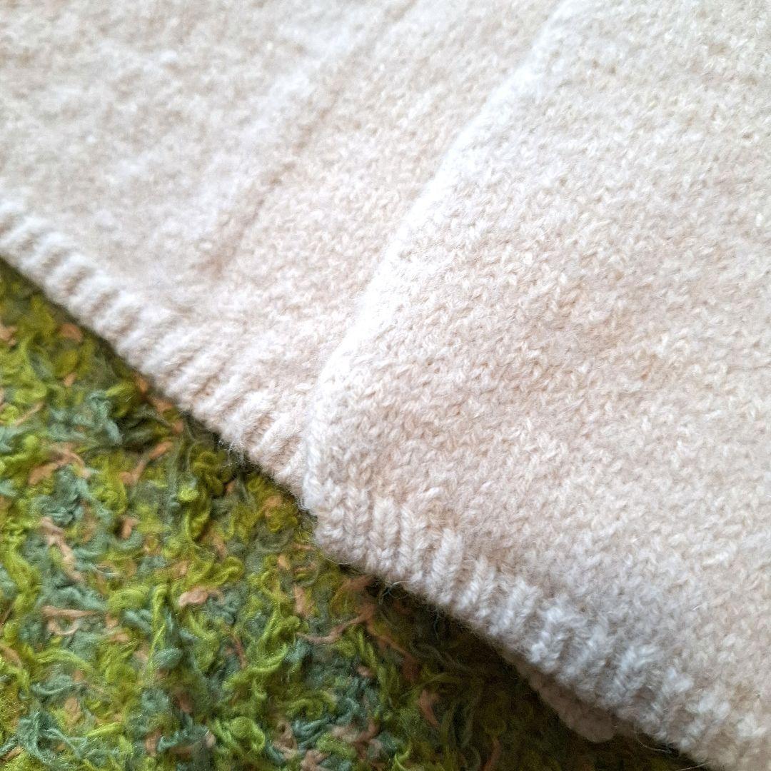 45R ダッフルコート　フロートアルパカ縮絨ハーフコート　アイボリー