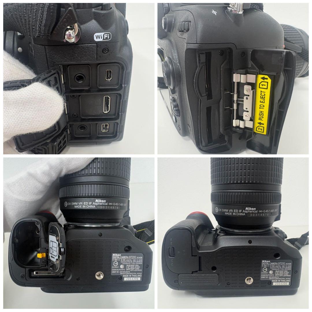 【超美品】NIKON D7200 18-140VRレンズキット カメラバッグ付