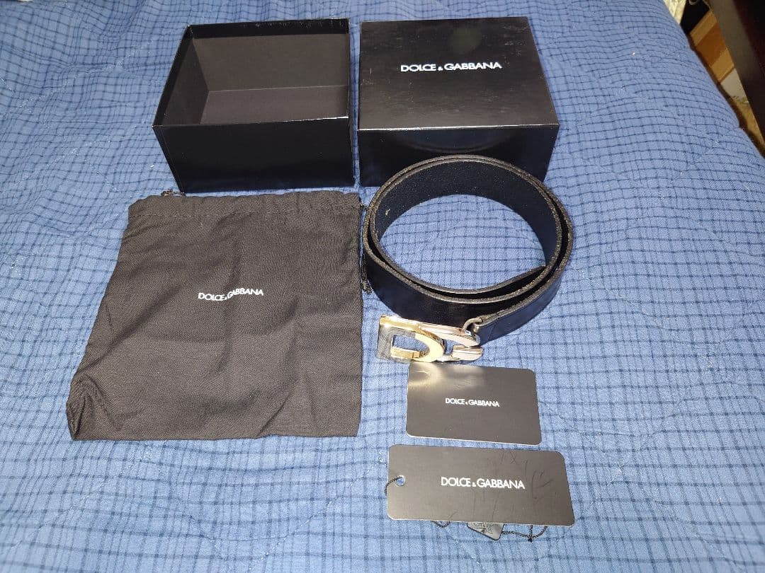 DOLCE & GABBANA BC1783 レザー ベルト 美品 完品