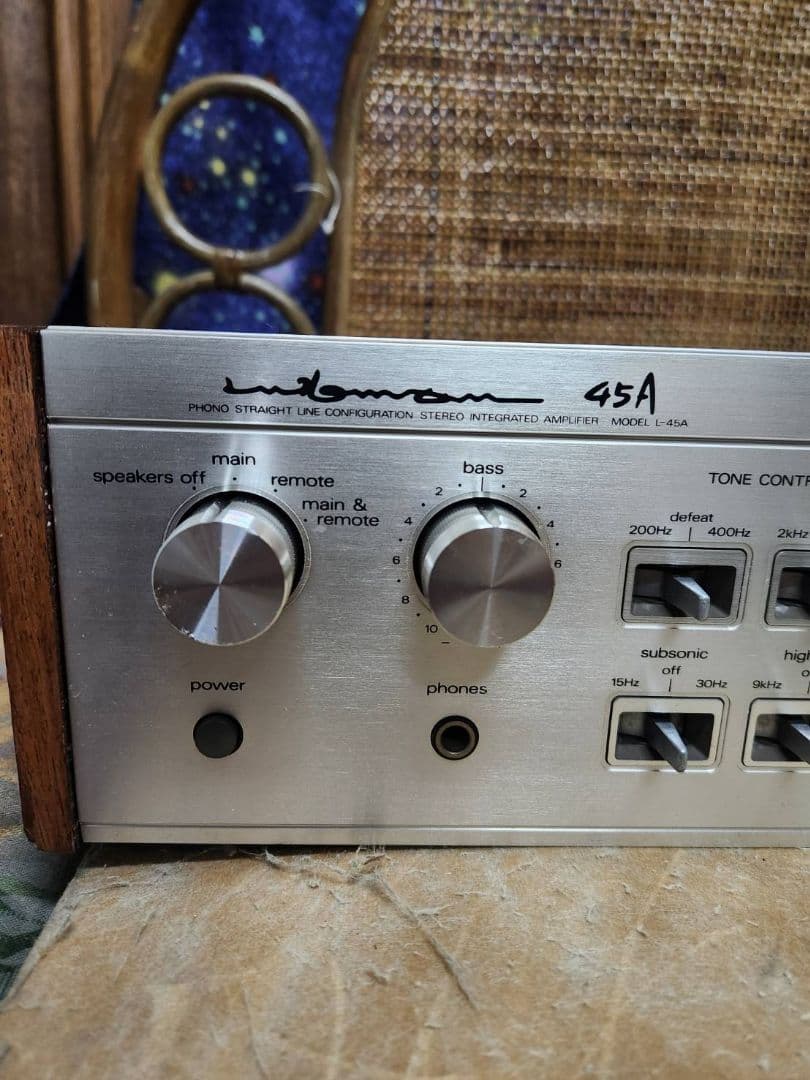 フルレストア整備済！完動超美品！LUXMAN プリメインアンプL-45A