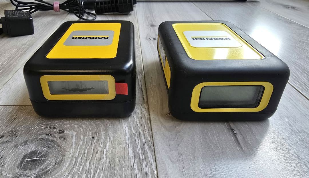 ケルヒャー◆KARCHER KHB6 モバイル高圧洗浄機+ホース+新品バッテリー