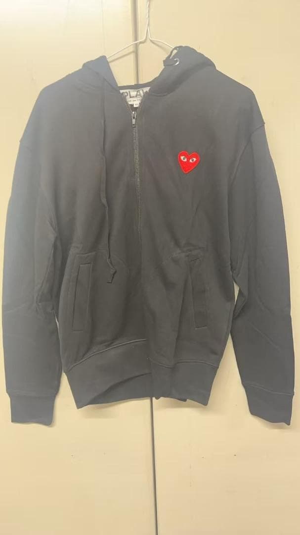 PLAY COMME des GARÇONS パーカー M ハート模様