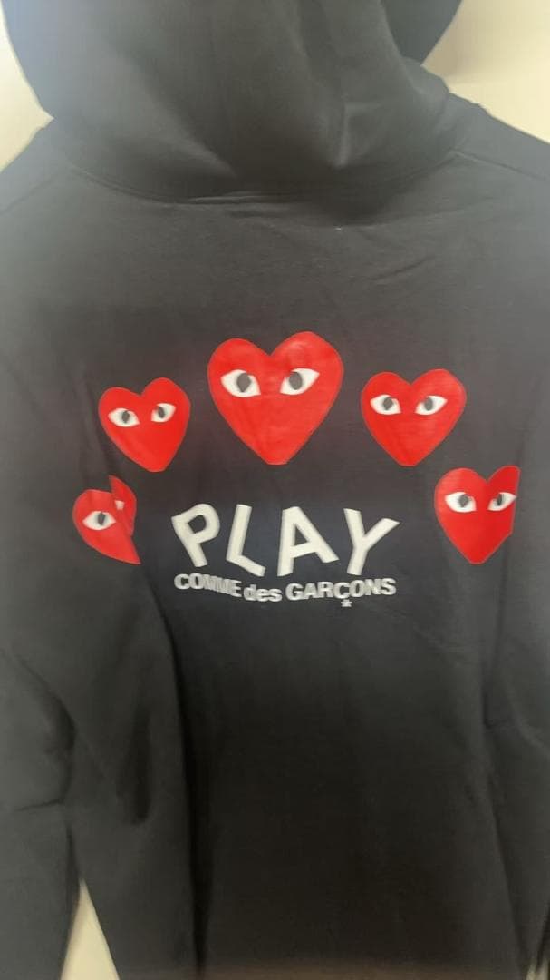 PLAY COMME des GARÇONS パーカー M ハート模様