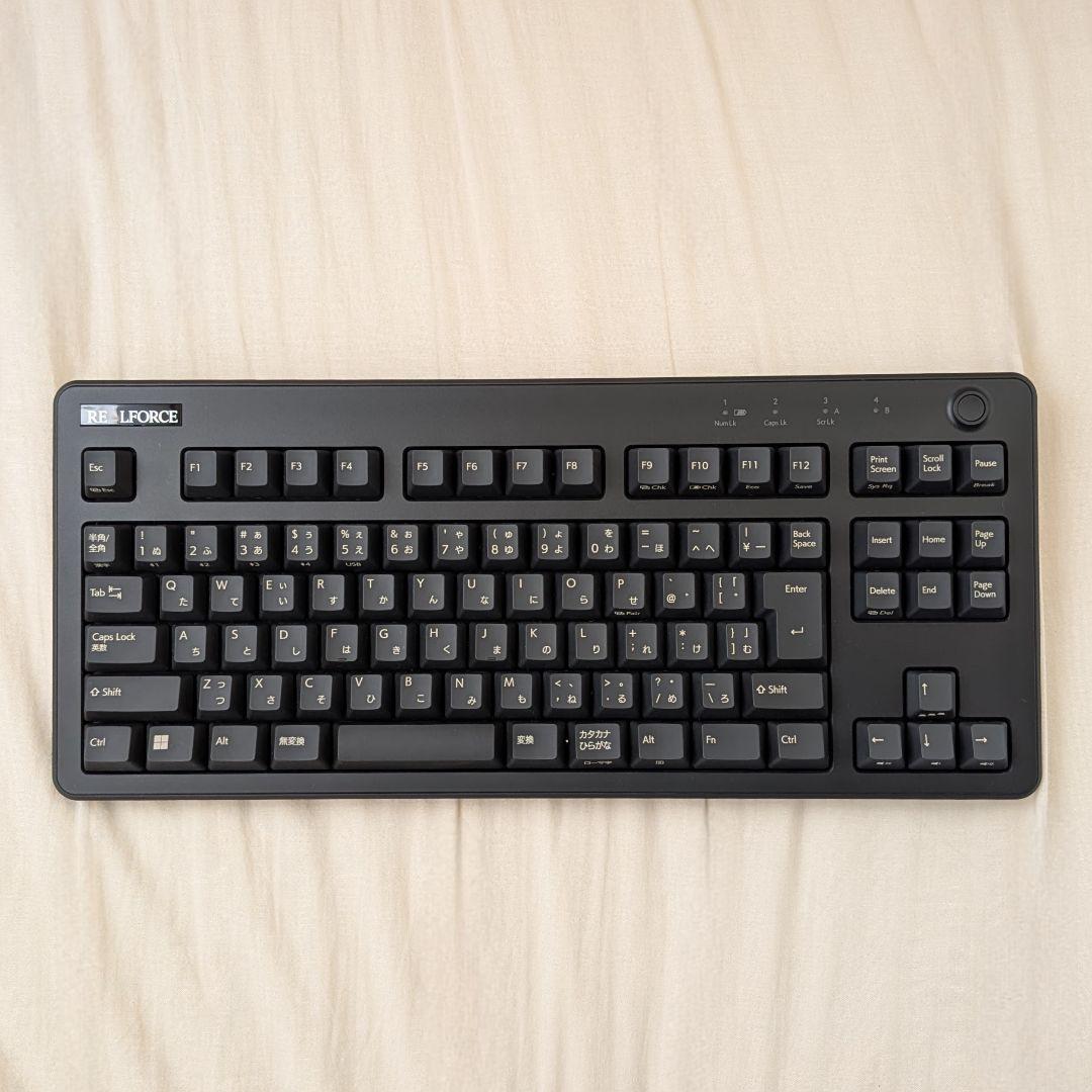 【美品】REALFORCE R3HC12 ブラック テンキーレス 静音・変荷重