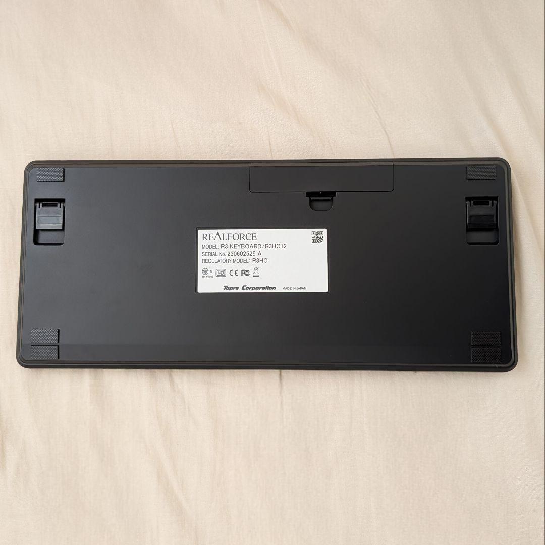【美品】REALFORCE R3HC12 ブラック テンキーレス 静音・変荷重