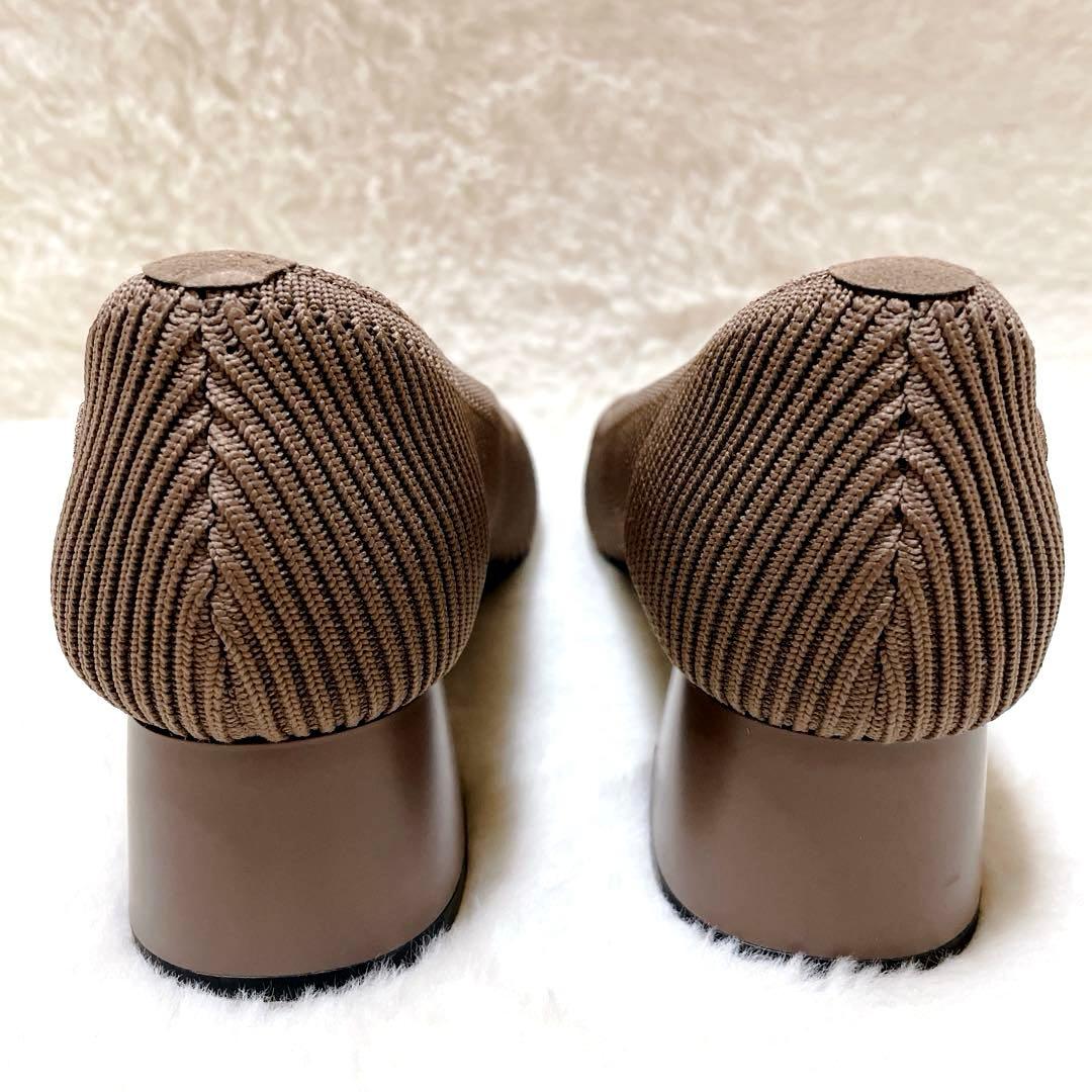 【美品】VIVAIA ビバイア　パンプス　スクエアトゥ ブラウン