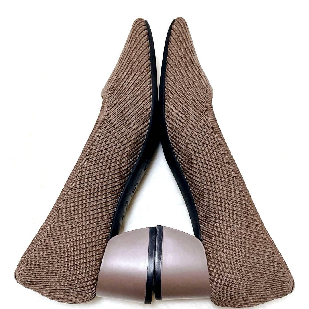 【美品】VIVAIA ビバイア　パンプス　スクエアトゥ ブラウン