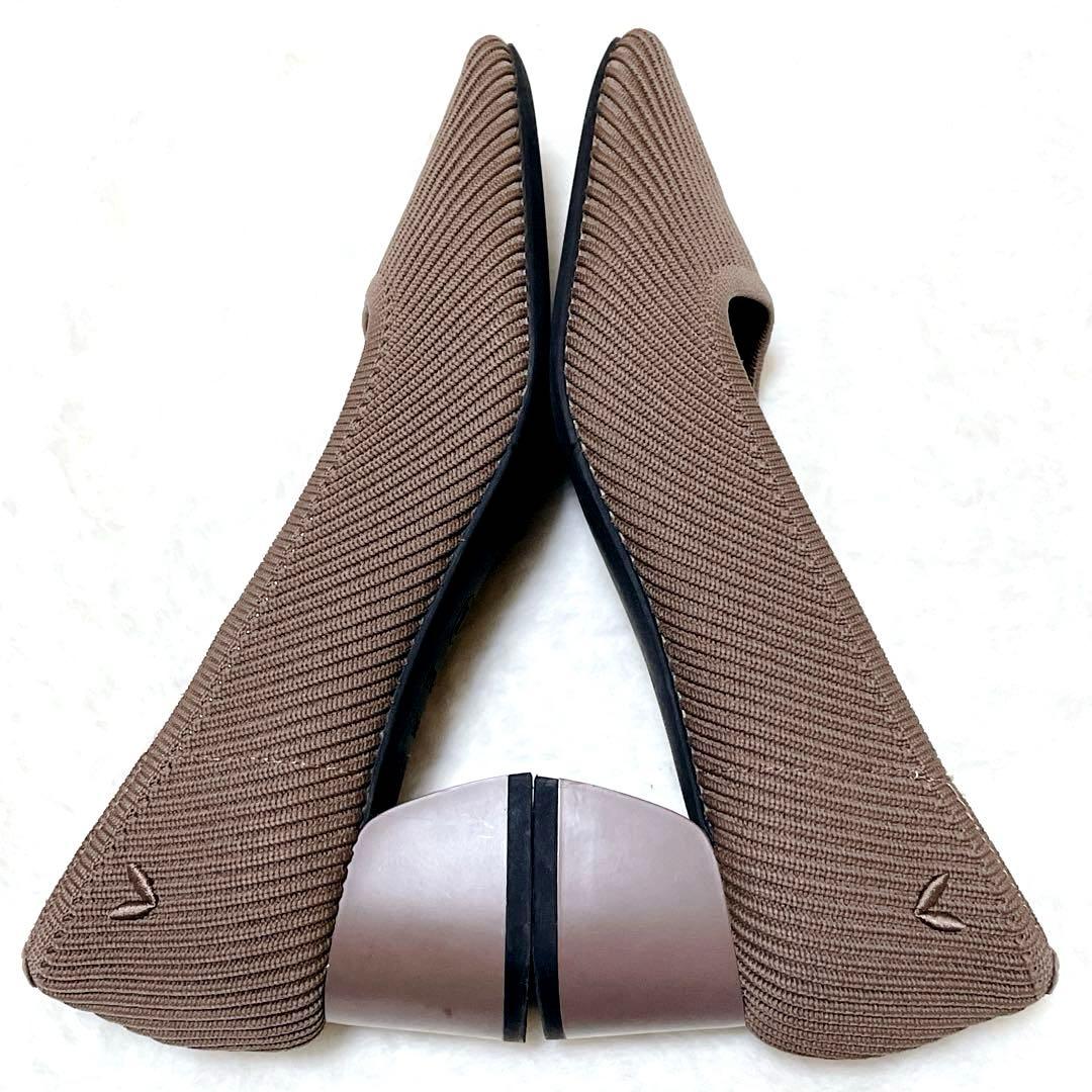 【美品】VIVAIA ビバイア　パンプス　スクエアトゥ ブラウン