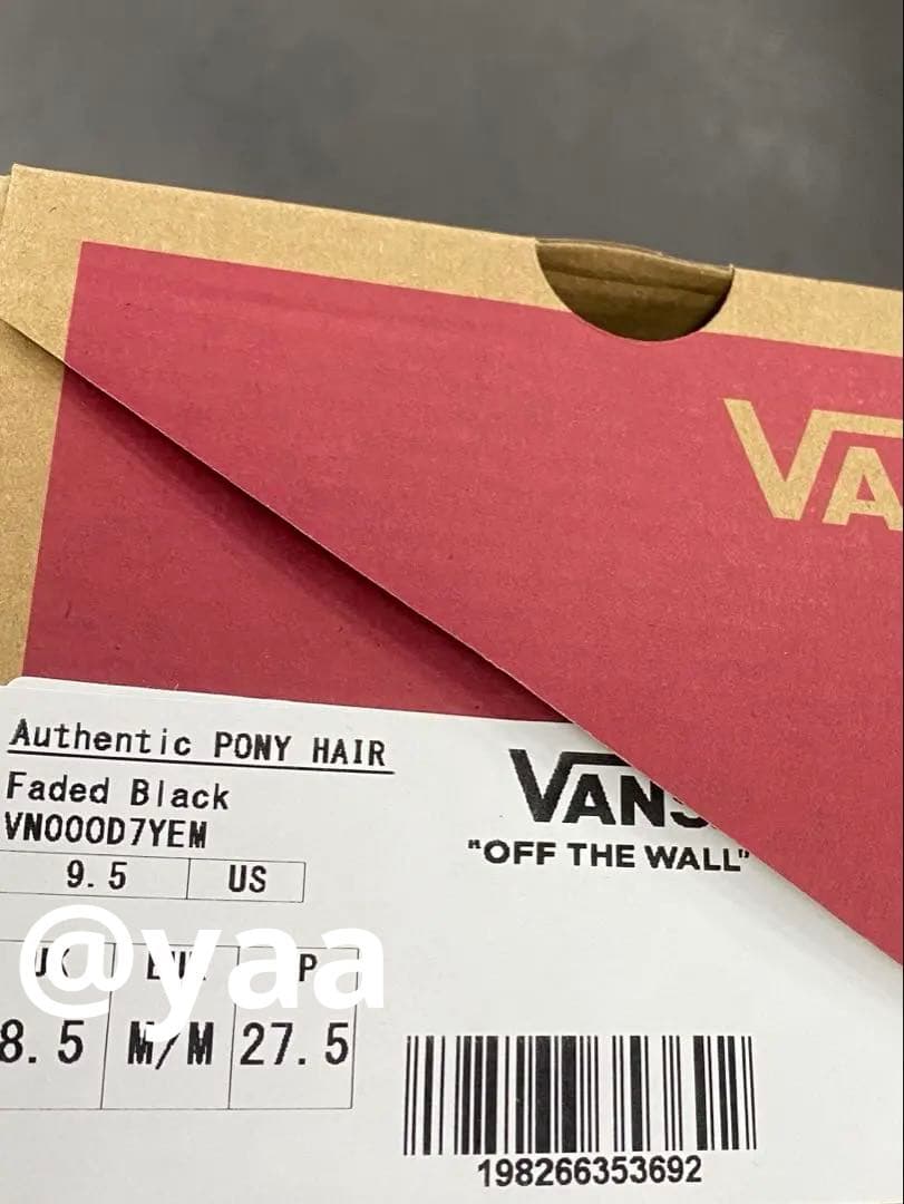 Vans Exclusive for RHC「Authentic」 27.5cm