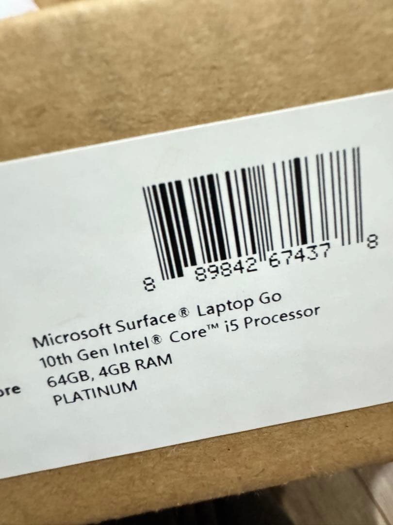 Windowsノート本体 Microsoft Surface Laptop Go i5 4GB 64GB