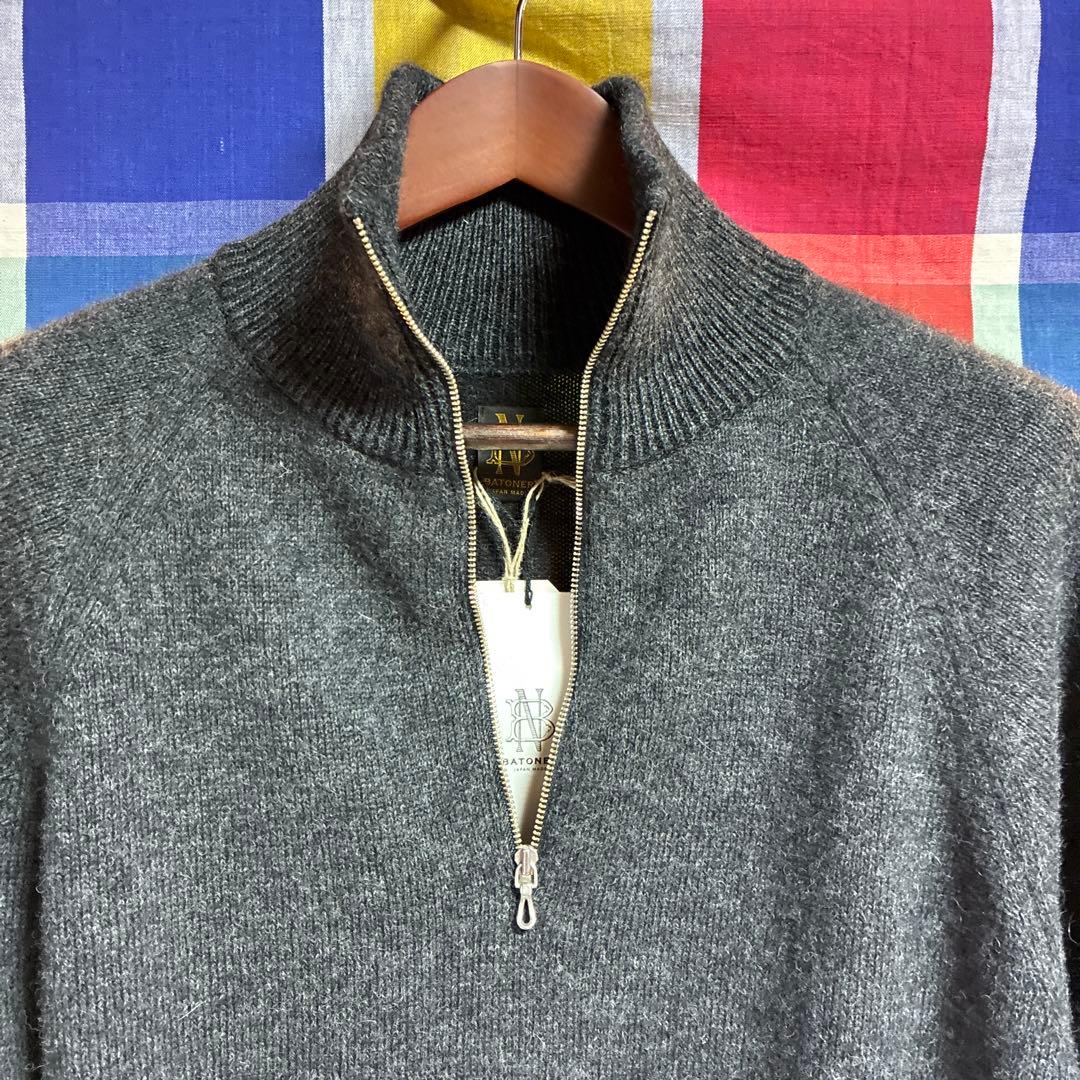 トップス <BATONER>ALPACA HALF ZIP 3