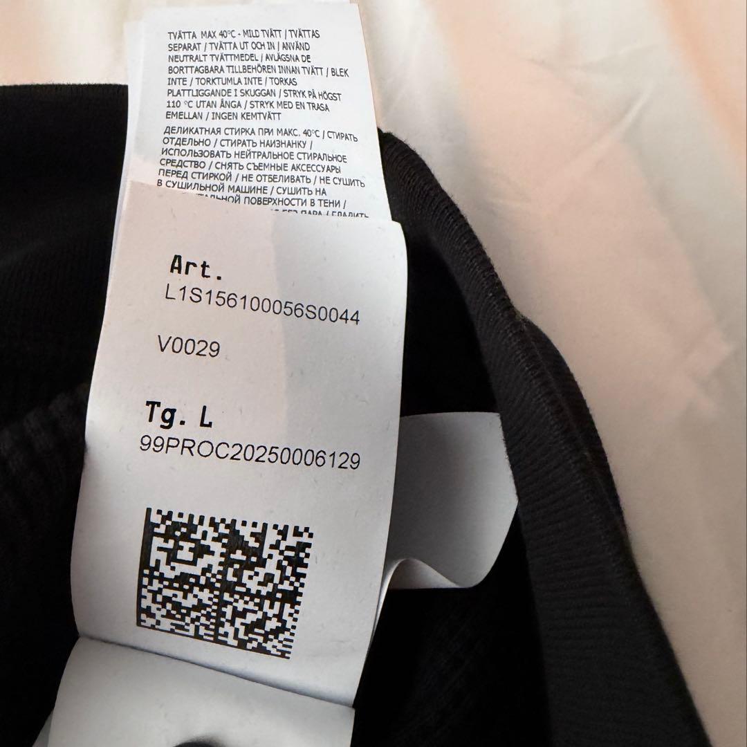 【タグ付新品】6100056 COTTON WAFFLE FLEECE 黒 L