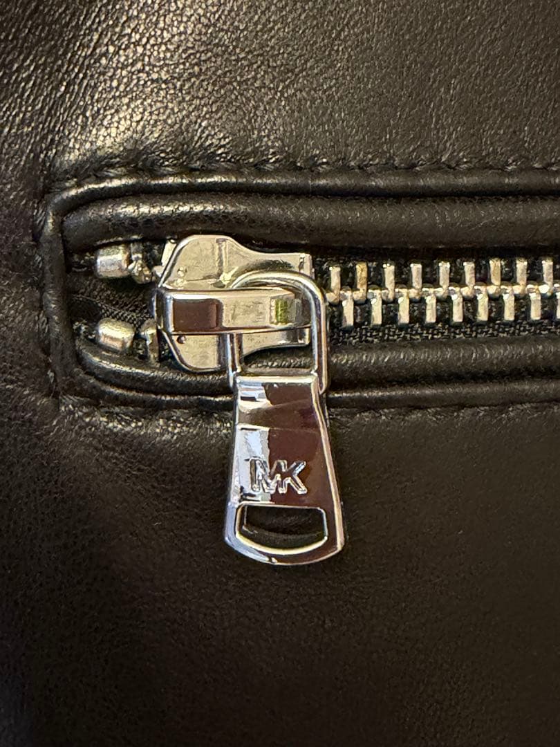 s*l様 MICHAEL KORS ブラックレザーシングルライダースジャケット